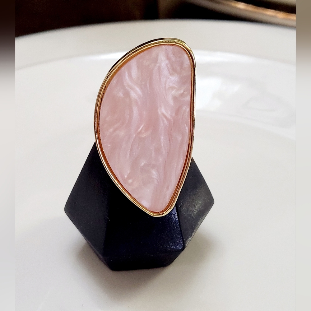 Boho Acrylic Geometric Ring
